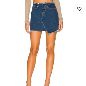 Nwt Superdown Brigette Mini skirt in Dark blue wash